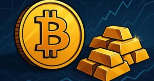 Bitcoin schommelt rond $115K voorafgaand aan Fed-besluit, terwijl goud de kar trekt